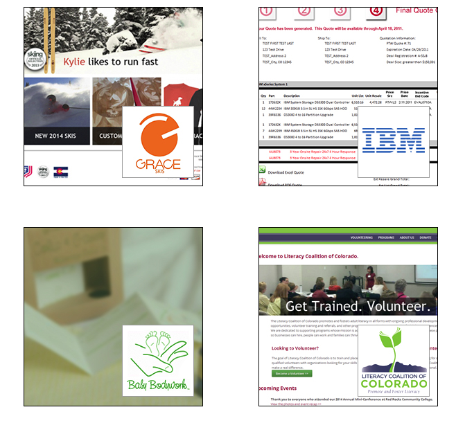 Isilus clients Grace Skis IBM Baby Bodywork Literacy Coalition of Colorado